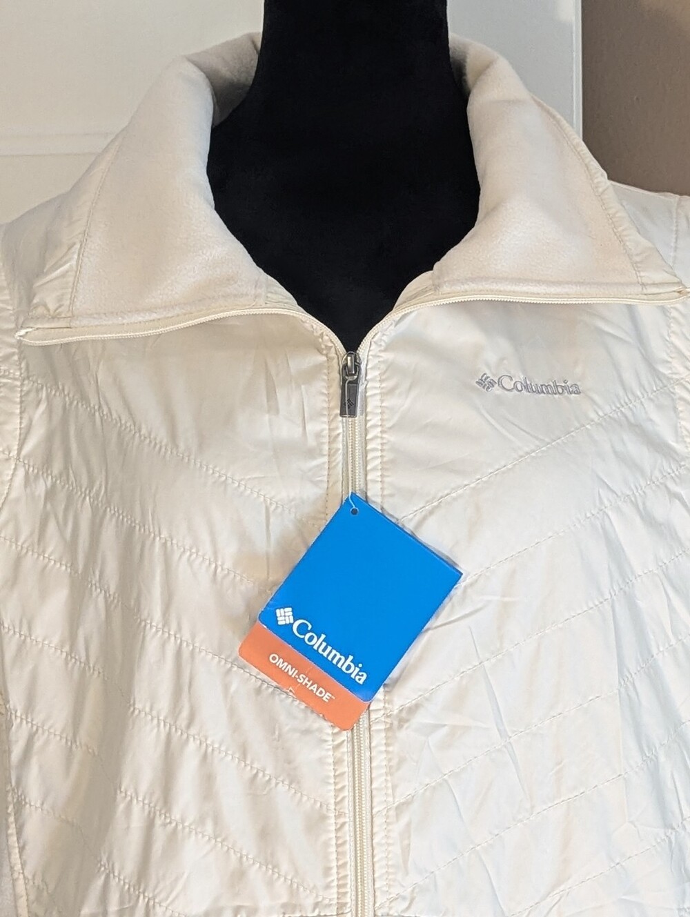 Brand New W/Tags. Columbia White Women's Lightweight Quilted Vest. Fall. Sz XL. - Picture 4 of 11